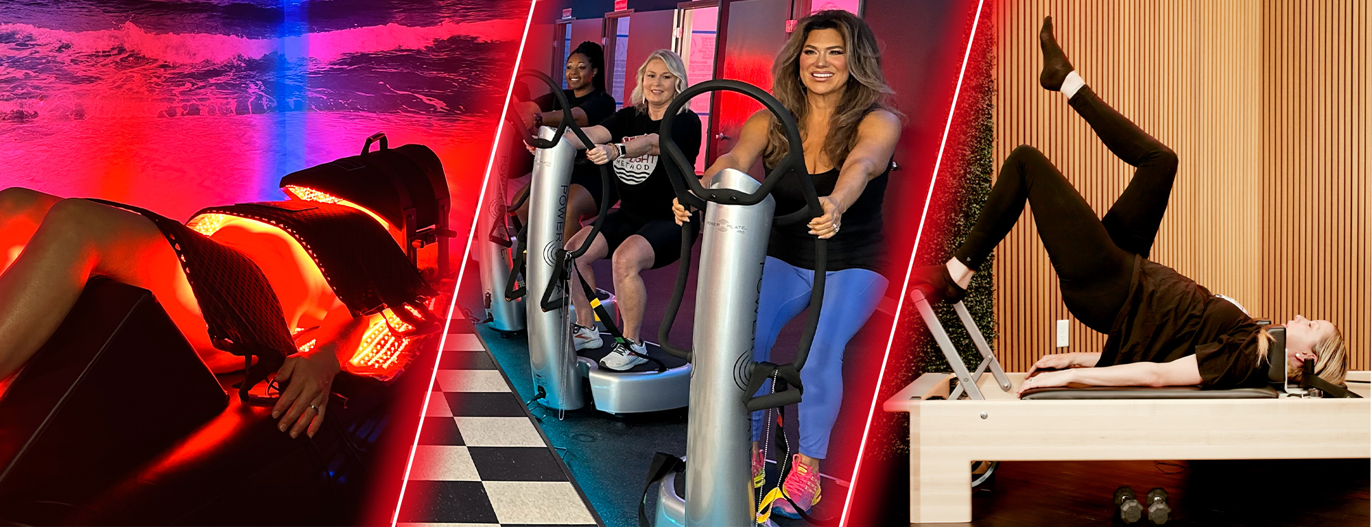Red Light Therapy- Pilates Reformer- Sauna- Power Plate